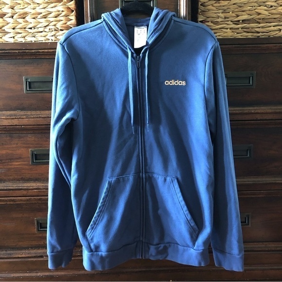 adidas Other - Adidas blue full zip sweatshirt hoodie jacket in size M